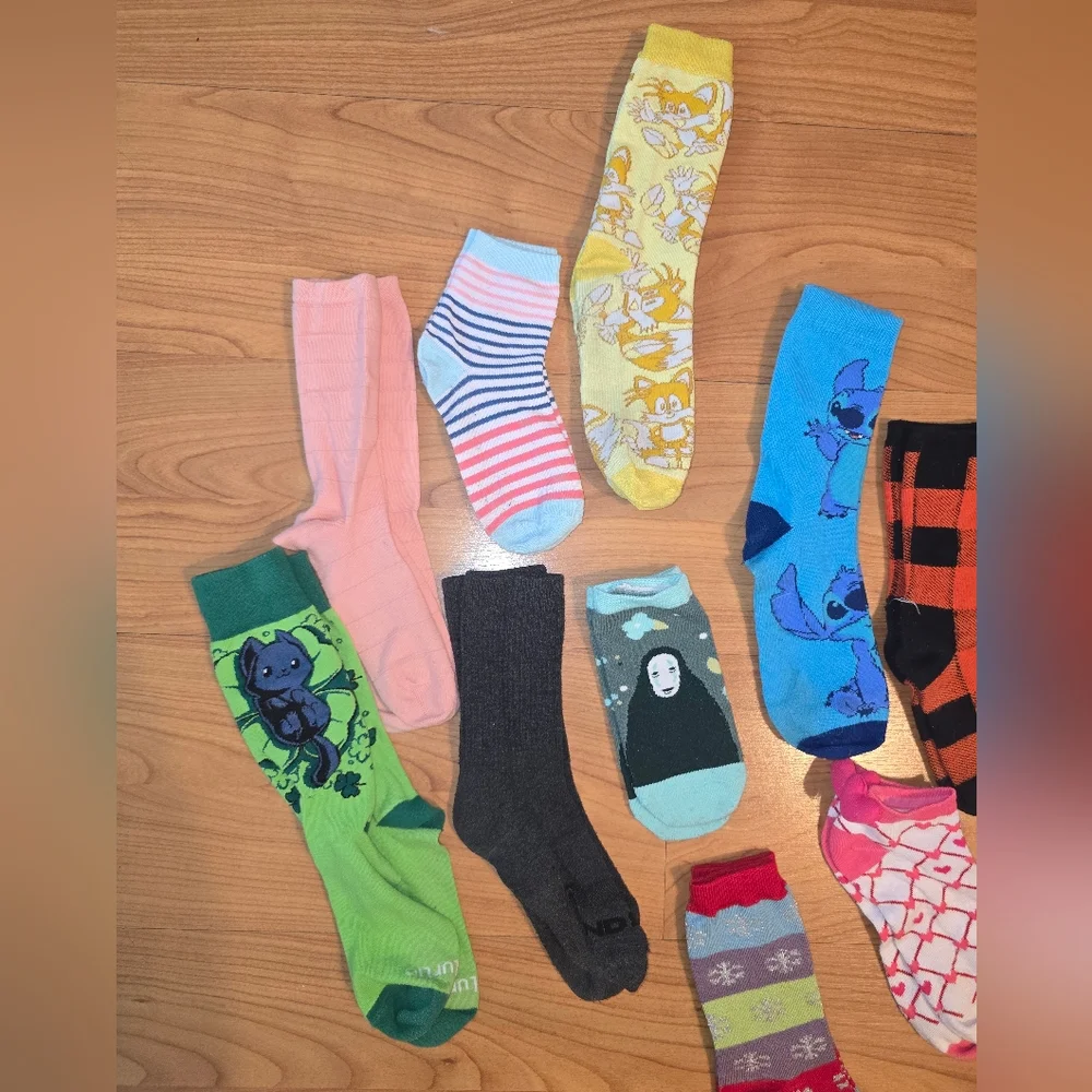 Assortment of Kids Novelty Socks Size Medium